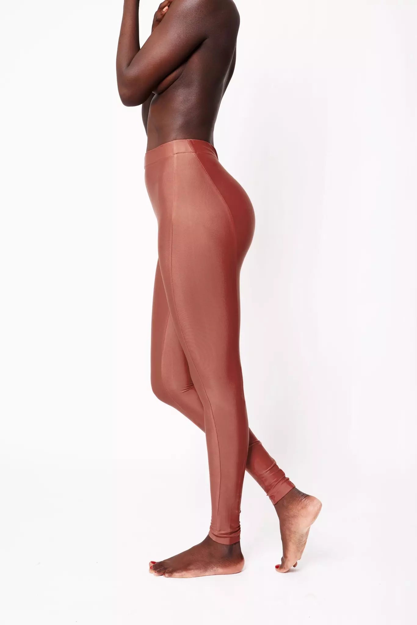 leggings de yoga bronze