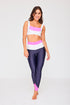 legging de yoga azul y rosa